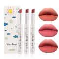New arrival private label 3 in 1 custom logo waterproof long lasting matte lip stick for lady makeup